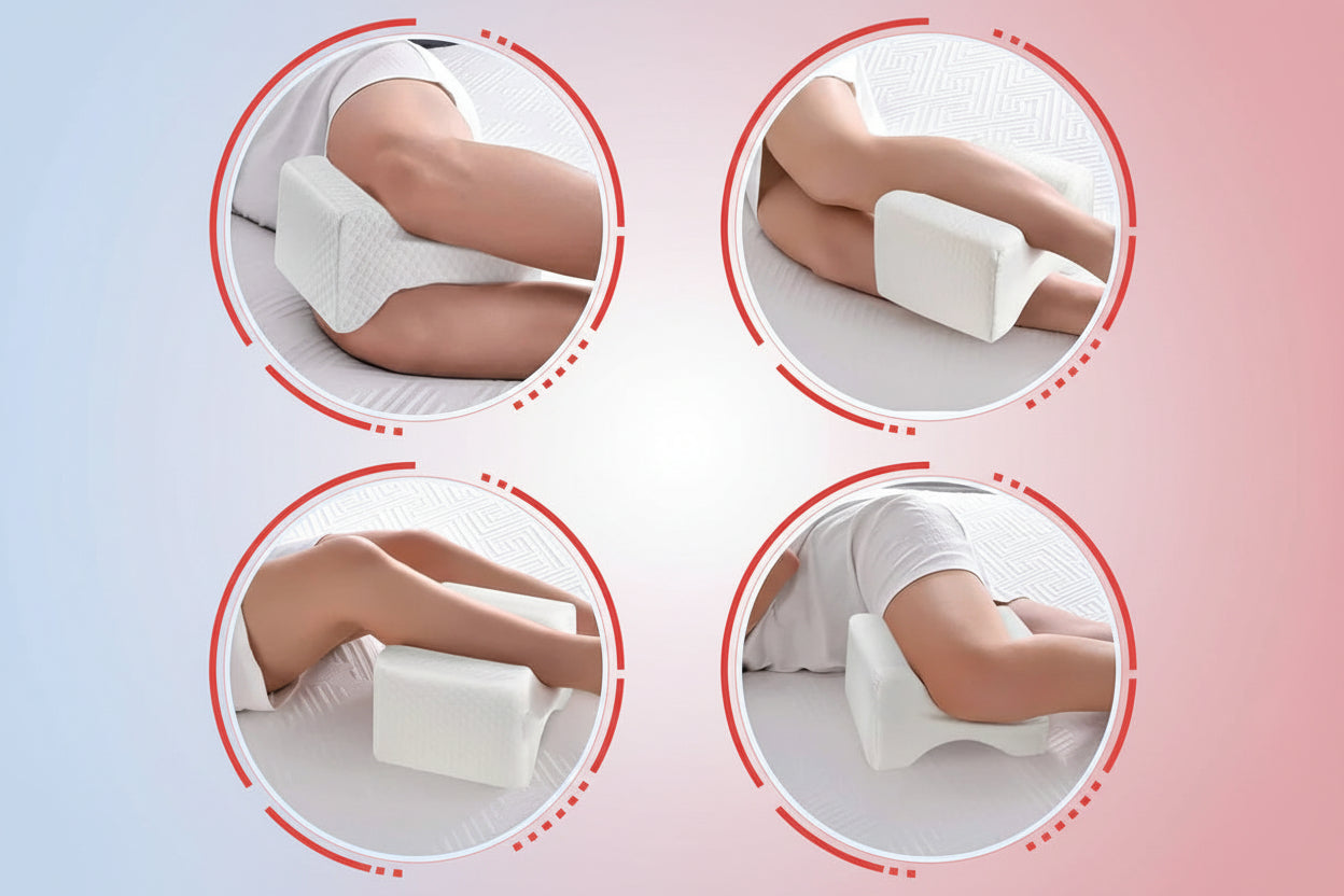 Leg Pillow,Side Pillow,Memory Foam Knee Pillow with Side Sleeping Belt,Leg Knee Pillow with Removable and Washable Cover