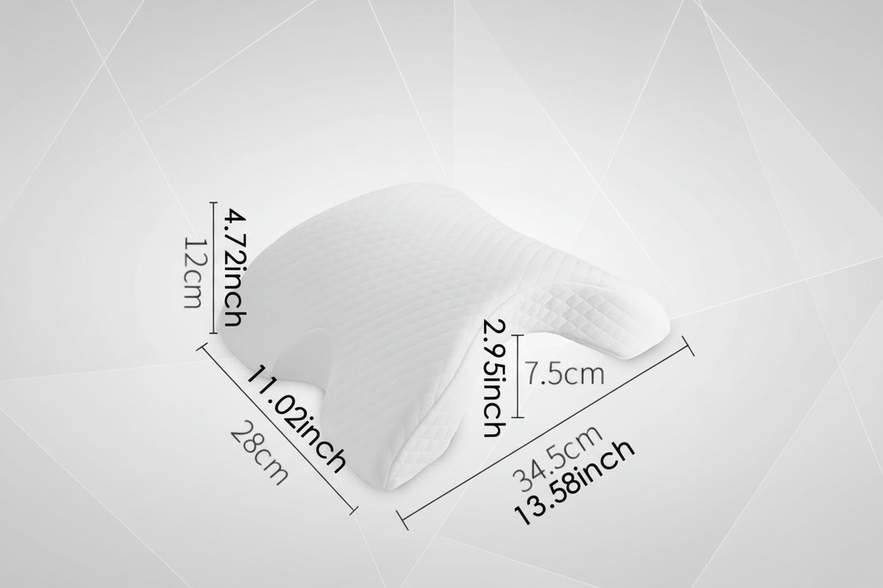 1Pc Sleeping Pillow Couple Pillow Arm Pillow Slow Rebound Pressure Cuddle Pillow Memory Foam Travel Arched Shaped U Pillow