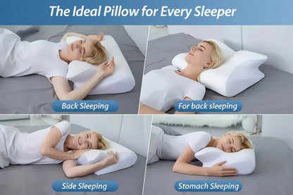 Butterfly Sleep Memory Neck Massage Pillow Slow Rebound Memory Foam Sleep Pillow Cervical Orthopedic Pain Relif Ergonomic Pillow
