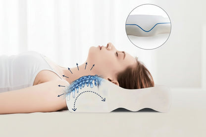 Butterfly Memory Pillow, Suitable for Side Sleepers, Orthopedic Neck Sleep Pillow, Ideal for Side Lying and Back Support.
